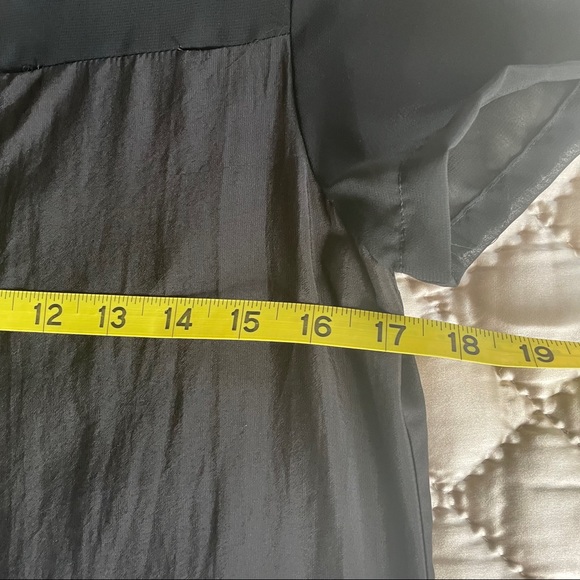 BCBGeneration {XS} Duster / Dress Black Sheer S/S - Picture 9 of 10